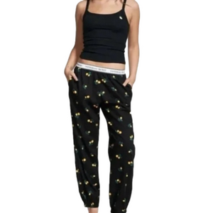 Victoria's Secret Lemon Print Jogger Lounge Pants Size Large